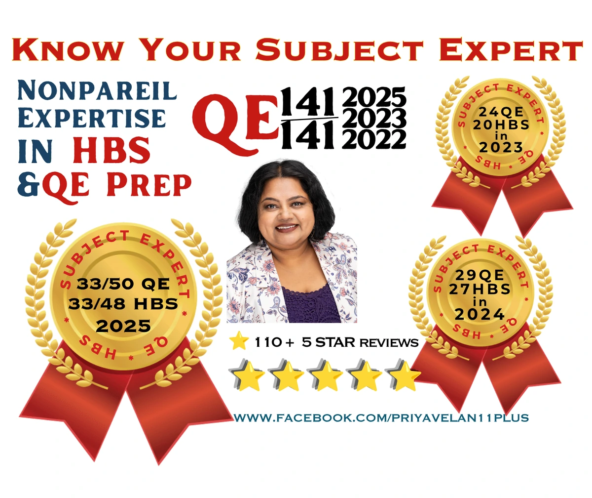Priya Velan and QEHBS achievement highlights
